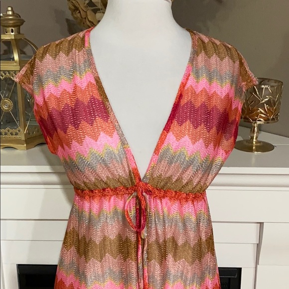 Elif for Jordan Taylor Chevron Maxi Dress Swim Cover Up - Picture 4 of 10